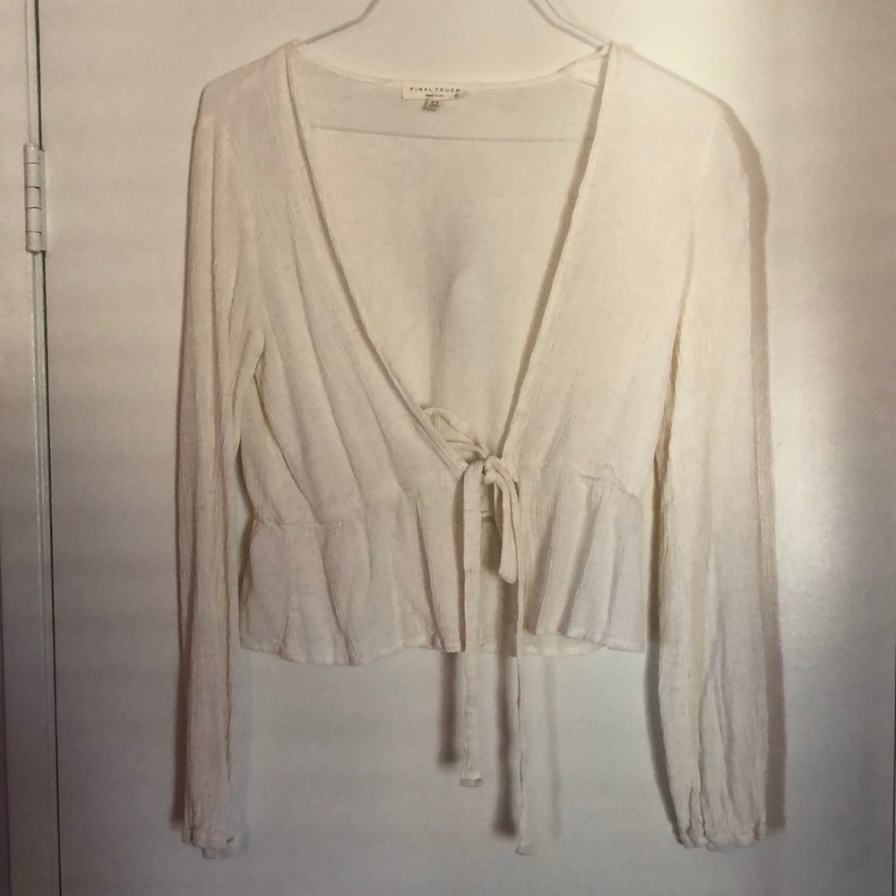 Tie front blouse